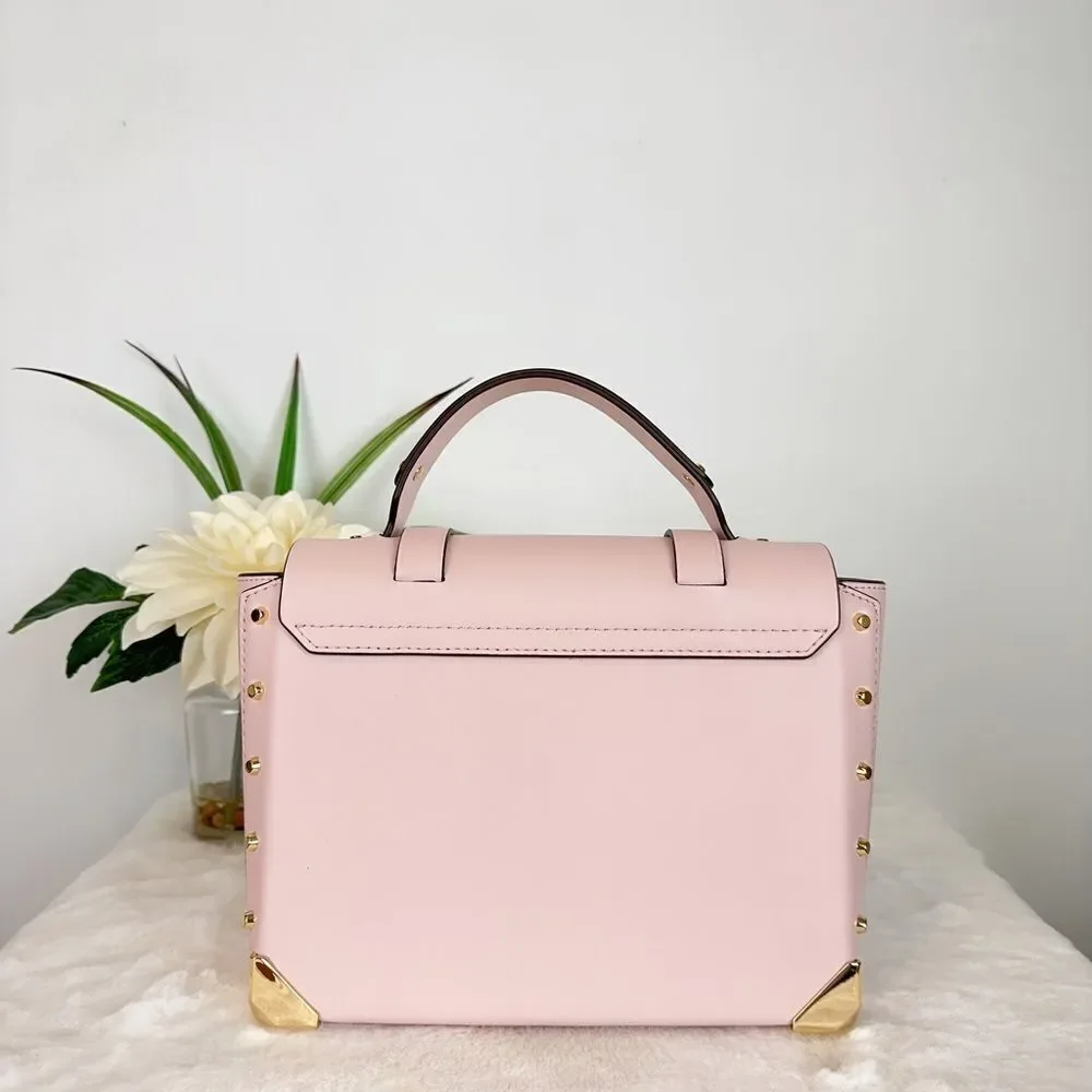 NWT‎ MICHAEL KORS Manhattan Medium Leather Satchel Bag